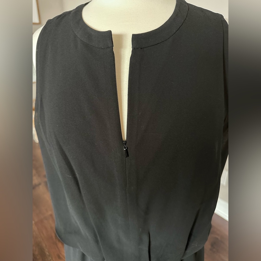 Banana Republic Little Black Dress Chiffon Georgette Date Night Size 14 NWT - Picture 5 of 11